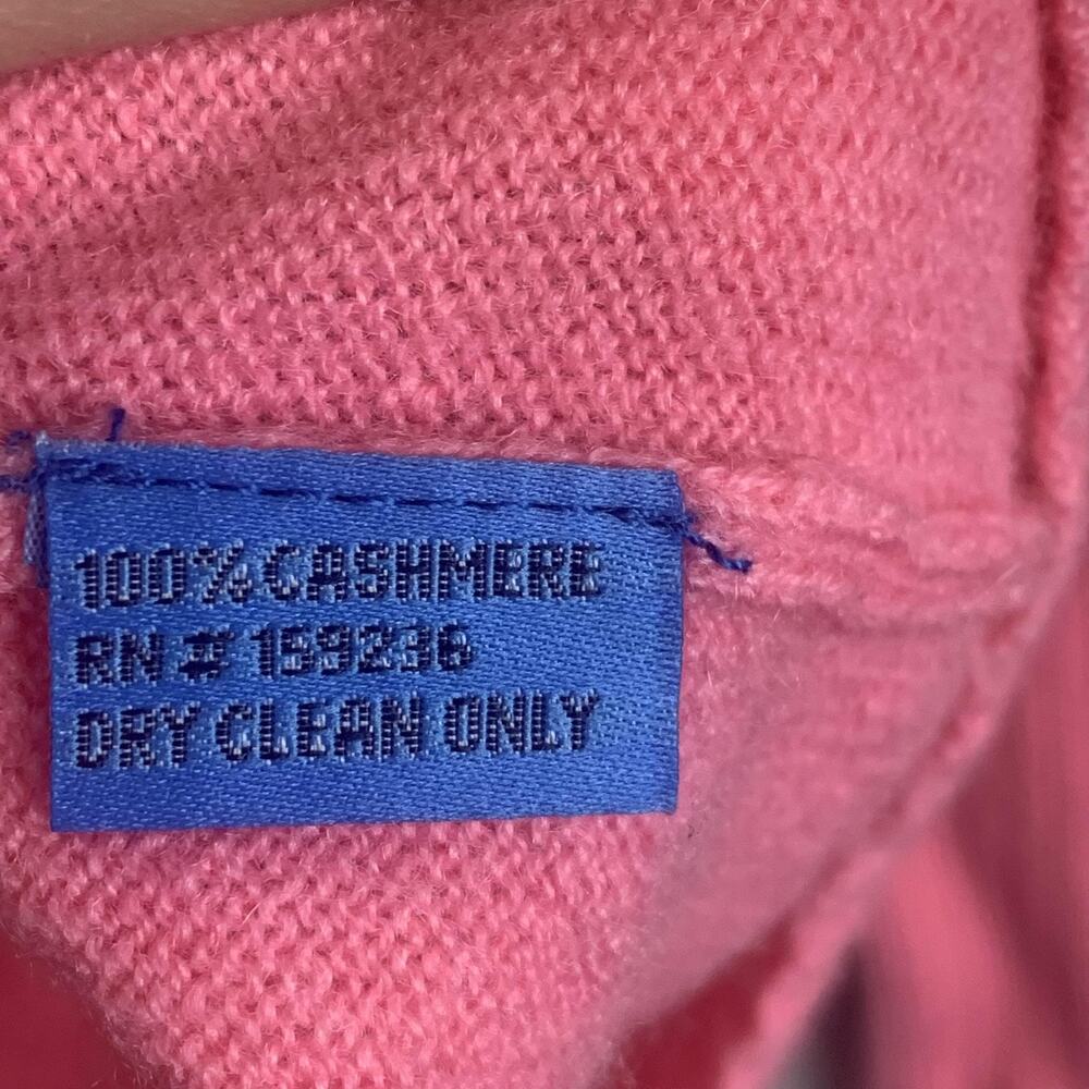 J. McLaughlin Sweater Womens Small Pink 100% Cashmere Crewneck Pullover Knit - Picture 6 of 6